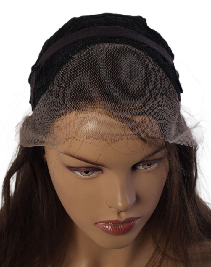 thumb%100 DOĞAL SAÇ MEDİKAL TÜL PERUK - LACE FRONT - KÜLLÜ KUMRAL - 221 GRAM - HHI-1622-55C-R4-221G-1010