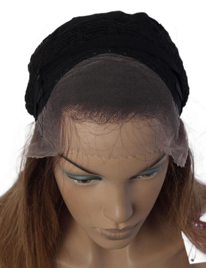 thumb%100 DOĞAL SAÇ MEDİKAL TÜL PERUK - LACE FRONT - HHI-1622-55C-R4-6-215G-980