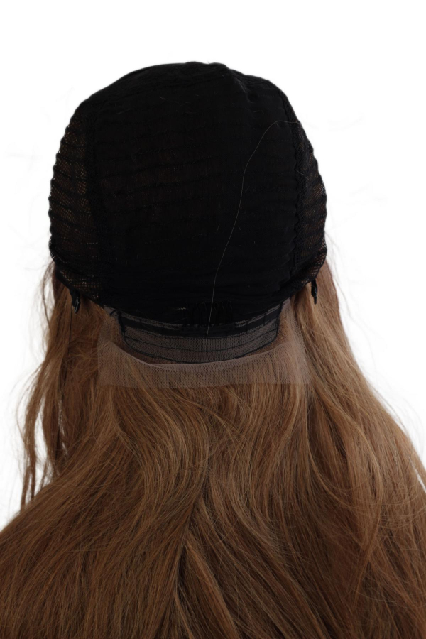 thumb%100 DOĞAL SAÇ MEDİKAL TÜL PERUK - LACE FRONT - HHI-2226-67C-R4-6-270G-1381