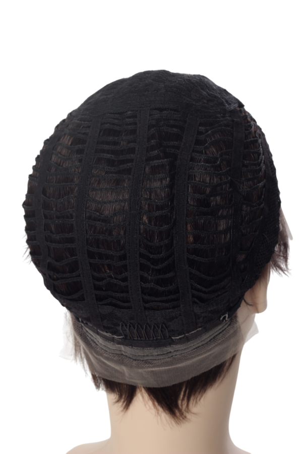 thumbErkek Doğal Saç Tül Peruk - Lace Front - 75 G - Koyu Kahve