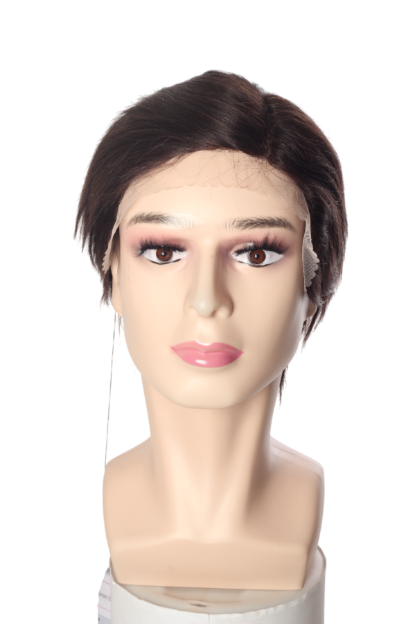 Erkek Doğal Saç Tül Peruk - Lace Front - 76 G - Koyu Kahve