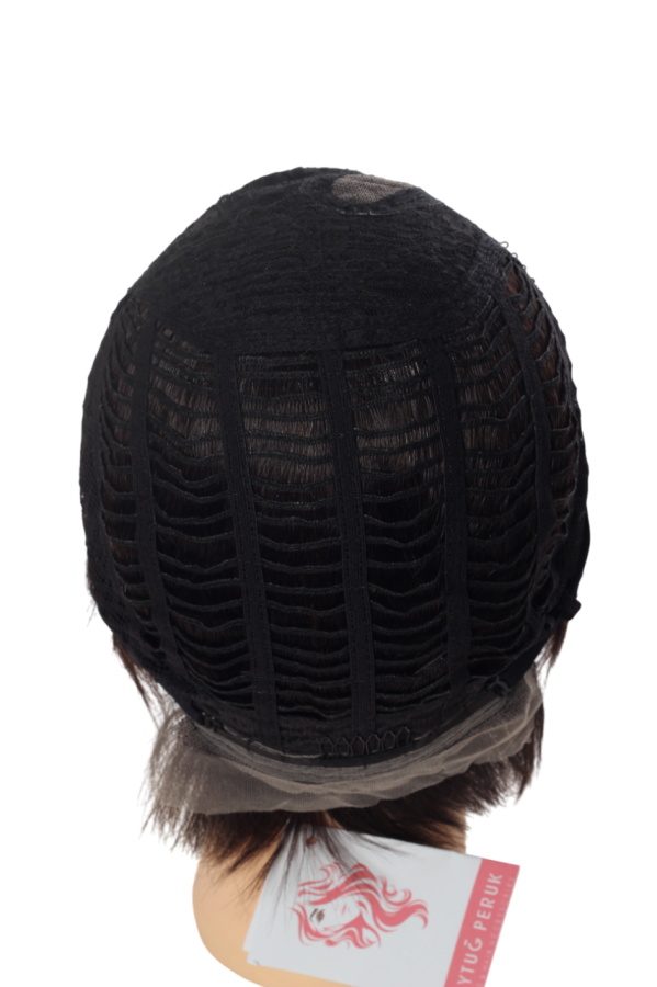 thumbErkek Doğal Saç Tül Peruk - Lace Front - 71 G - Koyu Kahve